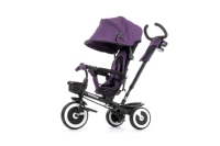 Tricycle enfant T308 de qualité supérieure avec système de retournement et poignée de poussée parent réglable-Poussette tricycle pour tout-petits avec roue pliante