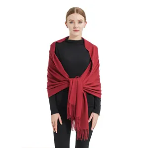 lightweight cashmere scarf and High Quality Shawls and Red Scarves Popular Warm Winter Scarf Winter Ponchos for Women