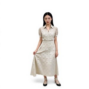 Tessuto in Pizzo con Paillettes in Poliestere e Spandex, Motivo Delicato in Rete, Tessuto Decorativo per Abiti e Gonne da Donna, Vendita all'Ingrosso per Matrimoni - Product Image 1