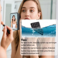 40 ventouses en silicone double face pour support de téléphone mains libres, support mobile essentiel pour voyage en avion, compatible avec tous les smartphones