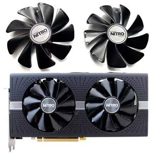 Ventillador enfriador de tarjeta GPU CF1015H12D 95มม. พาราแซฟไฟร์ไนโตร <span class=keywords><strong>RX580</strong></span> RX590 <span class=keywords><strong>8G</strong></span> OC RX480 <span class=keywords><strong>8G</strong></span> RX570 4G RX 470 4G GDDR5 Ref - Product Image 1