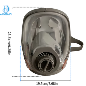 Masques à gaz de survie, respirateur chimique intégral réutilisable avec filtre remplaçable <span class=keywords><strong>pour</strong></span> peinture en aérosol, résine époxy, travaux de ponçage et poussière - Product Image 3