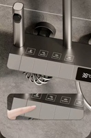 Juego de Mezclador de Ducha de Pared de Lujo con Doble Manija Cromada para Agua Fría/Caliente, con Rociador de Lluvia, Diseño Moderno para Uso en Hoteles