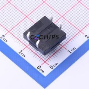TS-KG10D-BB95F Tactile Switch Through hole Component THT,12x12mm Switch Single Pole Single Throw Round Button 2.5N Through Hole - Product Image 2