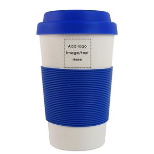 Vaso de Café de Fibra de Bambú de 12 oz, Reciclable, Ecológico, Apto para Microondas, Regalo Promocional, con Logotipo Personalizado - Product Image 4