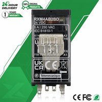 Relais de contrôle enfichable Schneider RXM4AB2BD, neuf, original, Harmony RXM 6A 4CO 24V DC LED, relais d'interface industriel