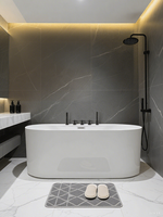 Baignoire autoportante en acrylique, design moderne, baignoire blanche autoportante, baignoire à remous