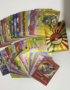 Cartes de jeu de société Pokémon en quatre langues, cartes en PVC avec feuille d'<span class=keywords><strong>or</strong></span>, feuille d'<span class=keywords><strong>argent</strong></span>, feuille noire, collection de cartes de combat colorées - Product Image 4