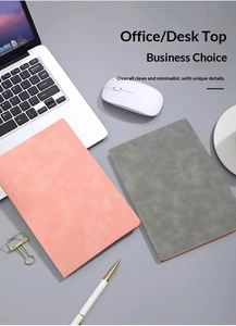 Carnet de notes professionnel en cuir PU de haute qualité A5/B5/A6, 100 feuilles de papier épais, multicolore, pour bureau et agenda - Product Image 4