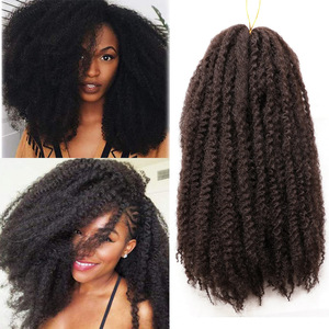 <span class=keywords><strong>Tresses</strong></span> Marley Dreadlocks <span class=keywords><strong>Africaines</strong></span> de 18 pouces, Grandes et Volumineuses, Style Caterpillar, Trame Unique Faite à la Machine, Fibre Haute Température, Cheveux Afro Doux - Product Image 3