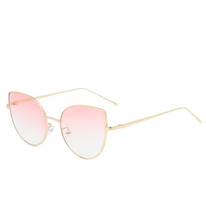 Unisex Custom Logo <b>Polarized</b> <b>Sunglasses</b> Popular Pink Metal Cat Eye Shades with UV400 Lenses Wholesale <b>for</b> <b>Men</b> and Women - Product Image 3