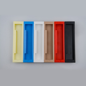 Plastic Concealed Cabinet Handles Rectangle Easy Installation Multi Color Furniture <b>Hardware</b> - Product Image 2