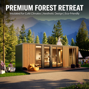 Luxury 8.4m Prefabricated Apple Cabin Modular Tiny <strong>House</strong> for Resort - Product Image 2
