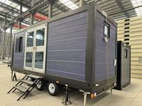 Maison mobile de luxe, maison préfabriquée modulaire sur roues, pour appartement, hôtel, villa