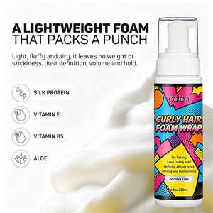 Mousse coiffante naturelle à tenue forte sans alcool pour boucles, <span class=keywords><strong>anti</strong></span>-frisottis, hydratante, brillante et longue durée, marque privée - Product Image 5