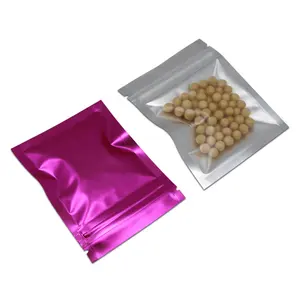 תפור לפי מידה Ziplock קטן שקוף פלסטיק שקיות 3.5 gr ריח הוכחה מיילר שקיות ורוד