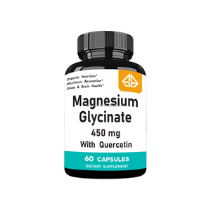 OEM Food Grade Magnesium Glycinate Capsules with Quercetin Extract Adult Use Sleep & Muscle Support 60 Counts - Product Image 1