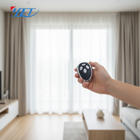 YET001 Control Remoto Inalámbrico de 433mhz con Código de Aprendizaje 1527, Transmisor RF para Puertas Correderas, Puertas Batientes, Puertas Enrollables