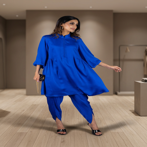 Trajes Salwar para Mujer, Diseño Btida, Lehenga Anarkali, Estilo Boho, Lino Antiarrugas, Casual, con Bordado Intenso y Pedrería - Product Image 3