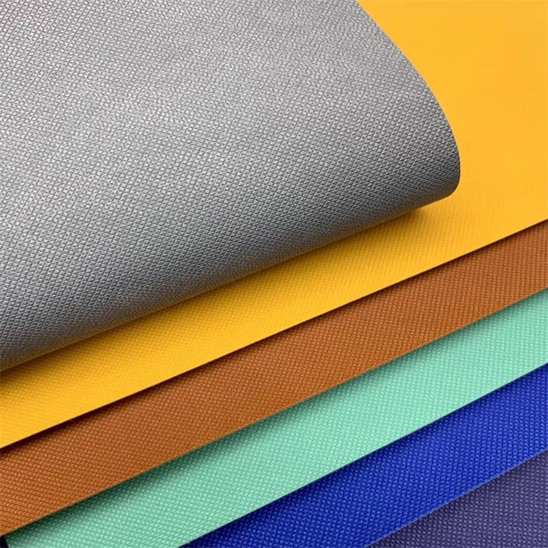 2020 Anti Slip Elastic PVC Leather Abrasion-resistant Diamond Pattern Synthetic Leather Fabric for Desk Mat Mouse Mat Yoga Mat