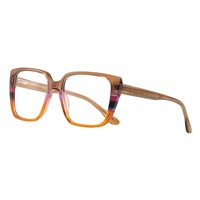 Lunettes de vue carrées MS 1046 Cetate, branches minimalistes, artisanat exquis, texture premium, couleur dégradée