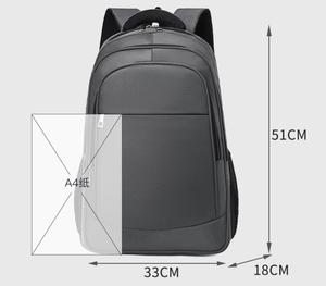 Mochila Personalizada con Logotipo, para Viajes, Resistente al Agua, con Cierre, Elegante, Negra, para Estudiantes, para Portátil - Product Image 5