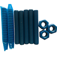 PTFE Fasteners Xylan Coated Stud Bolts and Nuts
