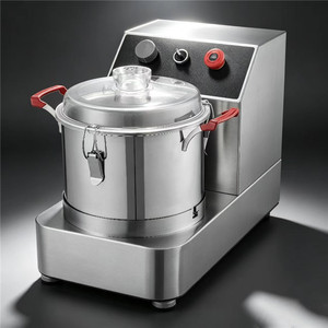 Máquina Picadora de Alimentos Eléctrica Comercial de Sobremesa, Unidad de Procesamiento de Carne y Vegetales de Acero Inoxidable - Product Image 5