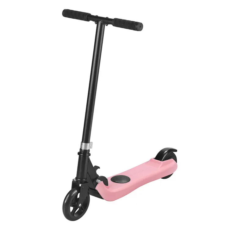 Pink color folding children electric scooter bike for kids with seat in us warehouse