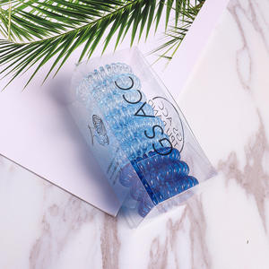 Coloré silicone extensible de bobine de poignet de bracelet élastique bobine <span class=keywords><strong>spirale</strong></span> <span class=keywords><strong>cheveux</strong></span> cravates a01 - Product Image 3