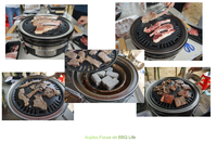 Barbecue sans fumée Auplex pour table, barbecue au charbon de bois en céramique Yakiniku, grill japonais Yakitori