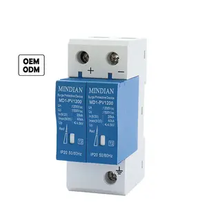 Solar PV 20-80KA Surge Arrester Device solar surge protector DC 2P spd 600V 3P 1000V OEM ODM Manufacturer