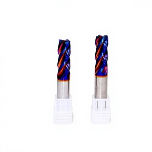 Fresa de carburo de tungsteno de 4 filos con radio de esquina R0.5, D12×Cut30×ShankD10×OAL75, para fresado de acero ultraduro HRC68 - Product Image 1