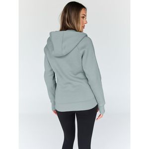 Sweat à capuche pour femme, poids lourd, imprimé sur mesure, avec logo sur le devant, respirant, pull-over pour un style décontracté et urbain - Product Image 6
