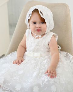 Robe en dentelle pour la première communion, robe de baptême, robe de soirée formelle, occasion spéciale, vêtements pour nouveau-nés - Product Image 4