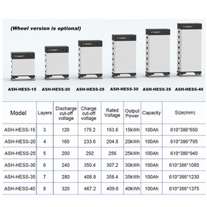 Batería de Litio Personalizable, Apilable, con Protección IP65, LiFePO4, 204V/307V/409V, 100Ah, 15KWh, 30kWh, 40kWh, para Almacenamiento de Energía, CAN - Product Image 5