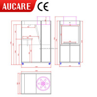 Cabine de peinture portable à vitesse variable 750W, avec ventilateur, en acier de 1,2 mm, table réglable en hauteur pour usines de quincaillerie