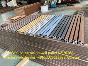 <span class=keywords><strong>Panneau</strong></span> mural extérieur co-extrudé K219/26A de luxe en WPC, imperméable et écologique, anti-UV, vente directe en gros du fournisseur leader chinois - Product Image 3