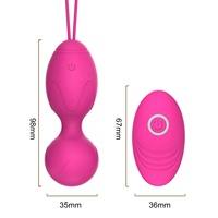 YLove Jouet sexuel pour femmes en silicone de qualité alimentaire, vibrateur stimulant le point G, boules vibrantes pour le vagin avec télécommande, boule Ben Wa