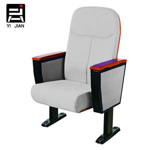 Chaises ergonomiques de théâtre de tissu moderne de <span class=keywords><strong>prix</strong></span> usine pour l'usage d'école et d'hôpital d'hôtel de cinéma - Product Image 3