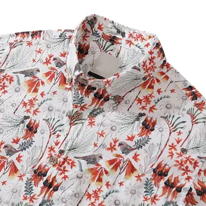 Factory Direct Sale Mens Vacation Beach Casual Hawaiian Shirts 2024 Printed