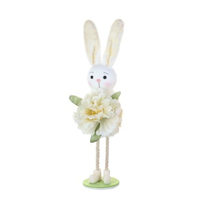 <b>Easter</b> Bunny Figurine Spring Table Decor Handmade Rabbit Doll Farmhouse Home Decoration Holiday Gift Indoor Display - Product Image 6