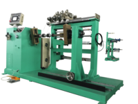 Machine d'enroulement de transformateur à fil de réacteur toroïdal à trois têtes à serrage horizontal de type table CNC automatique