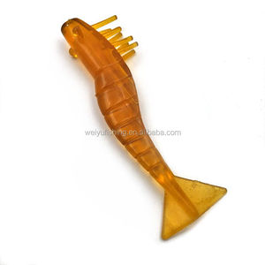 Leurre souple Alpha Glow in Dark Shrimp en PVC 3D pour eau salée, sans hameçon plombé, taux de capture élevé pour la pêche à la truite et au bar - Product Image 2