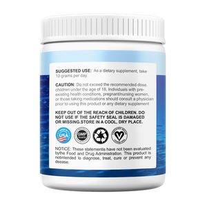 Collagène marin hydrolysé en poudre OEM 250g, soutient la santé de la peau, des <span class=keywords><strong>cheveux</strong></span>, des ongles et des articulations. - Product Image 2