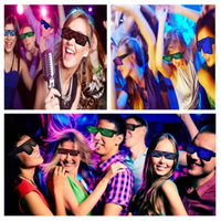 Lunettes LED rechargeables lumineuses avec modes de motifs pour la décoration de costumes de soirée en boîte de nuit, bar, Saint-Valentin, remise de diplôme, Halloween