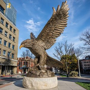 आउटडोर पार्क सजावट के लिए आधुनिक बड़े कास्टिंग कांस्य ईगल प्रतिमा - Product Image 1