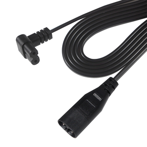 Câble d'extension d'alimentation pour ordinateur portable, prise IEC, connecteur 2 broches en forme de <span class=keywords><strong>8</strong></span> à <span class=keywords><strong>90</strong></span> degrés, C7 vers C8 - Product Image 2