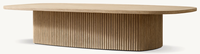 Table basse moderne de luxe haut de gamme en bois de chêne massif Mulholland pour meubles de salon haut de gamme
