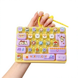 Cute Animal Fidget <b>Keyboard</b> Keychain Stress Relief Clicker 26 Key Mini <b>Kawaii</b> Decompression Pendant for Kids Adults Sensory Gift - Product Image 3